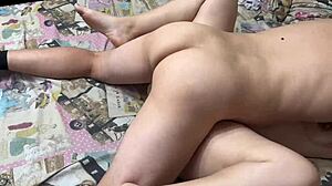 missionary fucking stepsis cums on her wet belly homemade