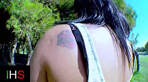curvy milf bends for anal pounding and swollen pussy squirting