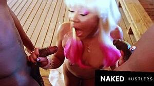 super bad ebony bunny mixes up big black cocks... for easter eggs outdoor mmf!