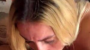Morning Deepthroat Cum Swallow Sloppy Blowjob