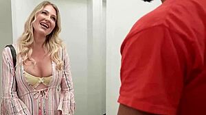 Friend's mom gives helping hand then full MILF blowjob ride