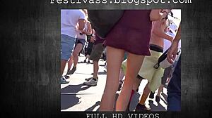 festivass microskirt thong cheeky shorts tease
