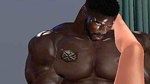 Huge hunk Clinton McDonald teaches wife huge black dick deep