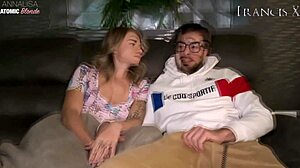 Blonde Submissive Licks Ass Rimjobs Deepthroat Swallows Cumshot Drains Big Cock Balls
