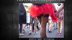 festivass microskirt thong cheeky shorts tease