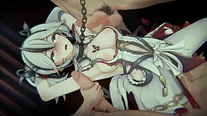Camellya's bound cowgirl ride in Wuthering Waves – tangled hentai desire explodes?