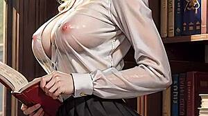 blonde bookworm, dare you to peek my upskirt pussy flash?