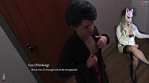 whoa golden boy 32's busty milf gags on dildo