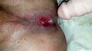 strapon play makes us both cum hard together