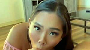look me in the eyes while i deepthroat gag on your huge dick step-daddy!! massive facial cumshot pov