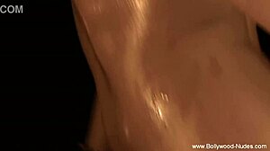 Bollywood Brunette Teases Natural Tits Erotically