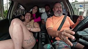 casal helena gomes jumps in ride for street public fuck fest