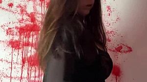 Pov: your tattooed European secretary mistress dominates with big tits femdom joi humiliation