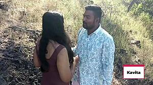 Real jungle outdoor blowjob! asian cum in face close-up with tits 😲