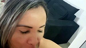 maid's big clit pussy creampied in kitchen pov