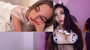 horny latina teen with big tits masturbates to screaming orgasm pov
