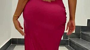 big ass blonde cougar dances then rides club stranger home
