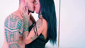 alone with tattooed hottie, he skips forgiveness for deep fuck