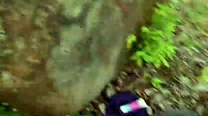 colombian wife flashes panties outdoors, hubby risks extreme public sex close-up