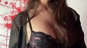 Pov: your tattooed European secretary mistress dominates with big tits femdom joi humiliation