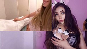 horny latina teen with big tits masturbates to screaming orgasm pov