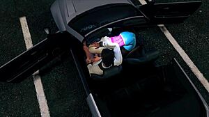 GTA 5 Hooker Prostitute Lady Delivers Intense Car Sex Service