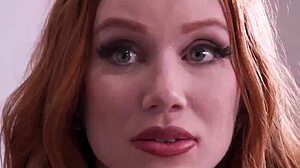 redhead madison morgan gags on jax slayher's bbc