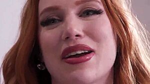 redhead madison morgan gags on jax slayher's bbc