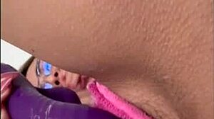 colombian beauty masturbates hard with her favorite thick dildo toy