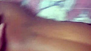 White man gropes black girl's tight wet pussy!