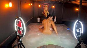 Sheena Ryder Hot Tub Cowgirl Ride Screaming Orgasms