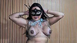 Bianca Naldy strips teasing carnival challenge clothes ripped off!