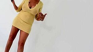 busty granny sonia whispers filthy jerk off commands in heels