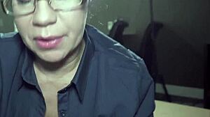 Hotel manager's tight milf ass and big tits get wrecked by monster bbc pounding deepthroat style!