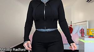 BIG TITS FIT MILF'S CURVY TRY-ON HAUL DRIVES BEDROOM WILD!
