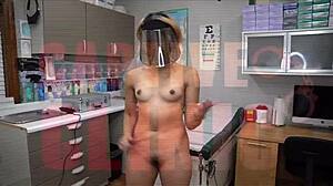 Misty Addams Gapes Shaved Pussy and Ass in Humiliating Latex Fingering Cash Scene