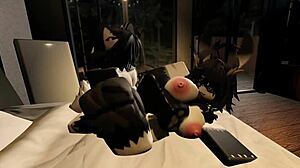 Cute Moth Teases Furry's Massive Cock In Roblox Ride