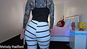 BIG TITS FIT MILF'S CURVY TRY-ON HAUL DRIVES BEDROOM WILD!