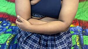 oh man, stepdad fingers and squirts on this passive indian stepdaughter mms