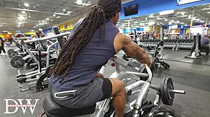 wanna workout like a dreadlocked bodybuilder's fullbody tattooed routine?