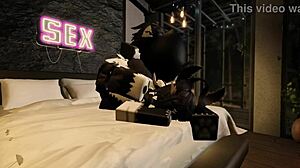 Cute Moth Teases Furry's Massive Cock In Roblox Ride