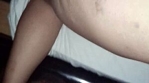 Seductive latina screams from deep anal punishment creampie