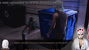 blonde secretary in stockings plays upskirt games at work rough outdoor office fun