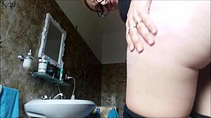 my ass stings so good after that rough spanking in the bathroom