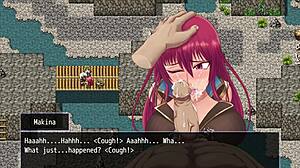 fallen makina ties up begs bardo with throat pussy for massive facial