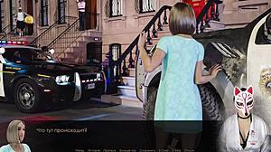 blonde secretary in stockings plays upskirt games at work rough outdoor office fun