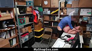 hey shoplifter alexa raye you're fucked now in the backroom interrogation!