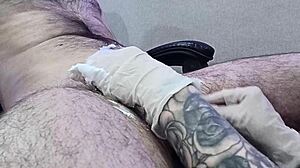 nurse shaves hungarian patient's groin then jerks to happy ending orgasm