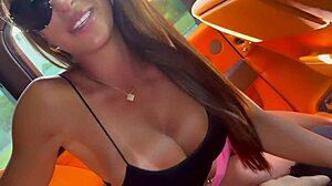 Teddy Tarantino Folds Petite Pornstar Miss Lexa for Rough Pussy Pounding in Rolls Royce