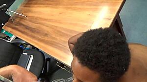 Deseree Chokes on Huge Black Cock Deepthroat Gagging in Casting Interview